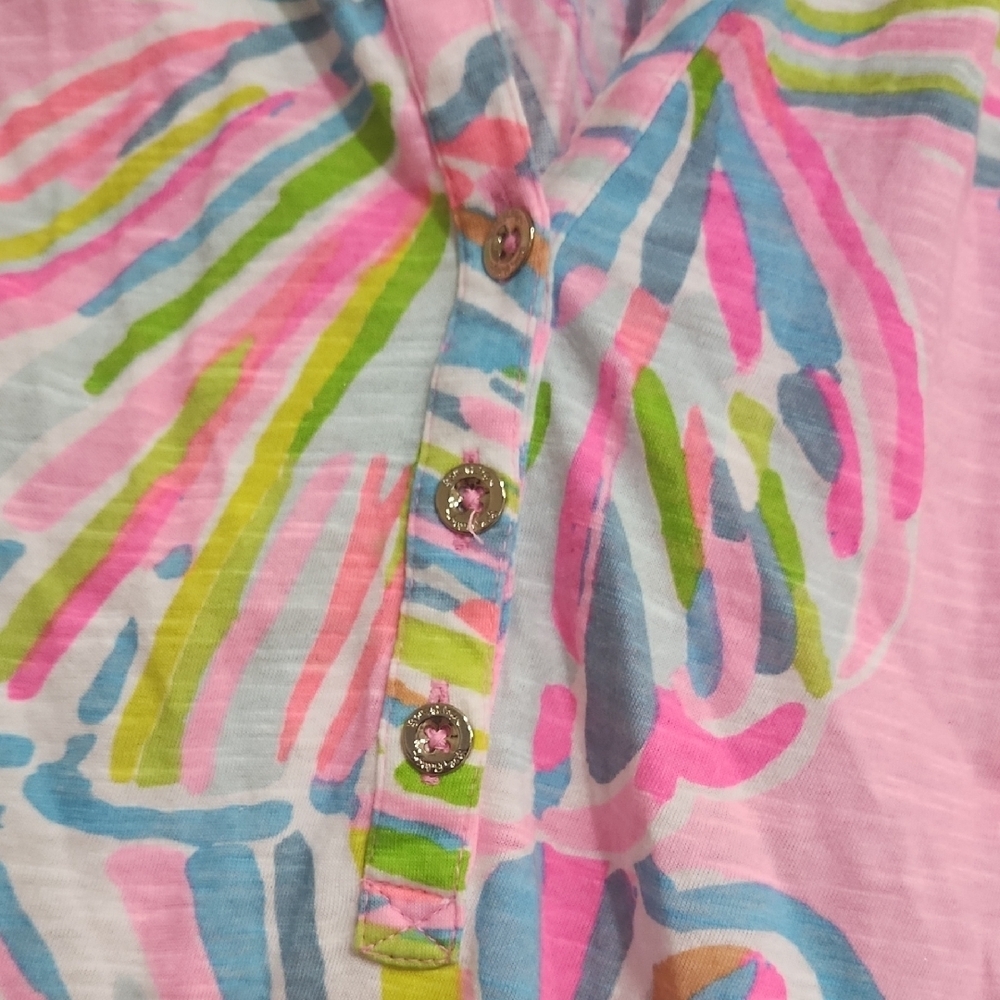 Lilly Pulitizer Essie Smocked Tank Top Size Large - Picture 3 of 4
